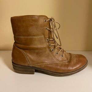 Rampage Tan Lace-Up Boots